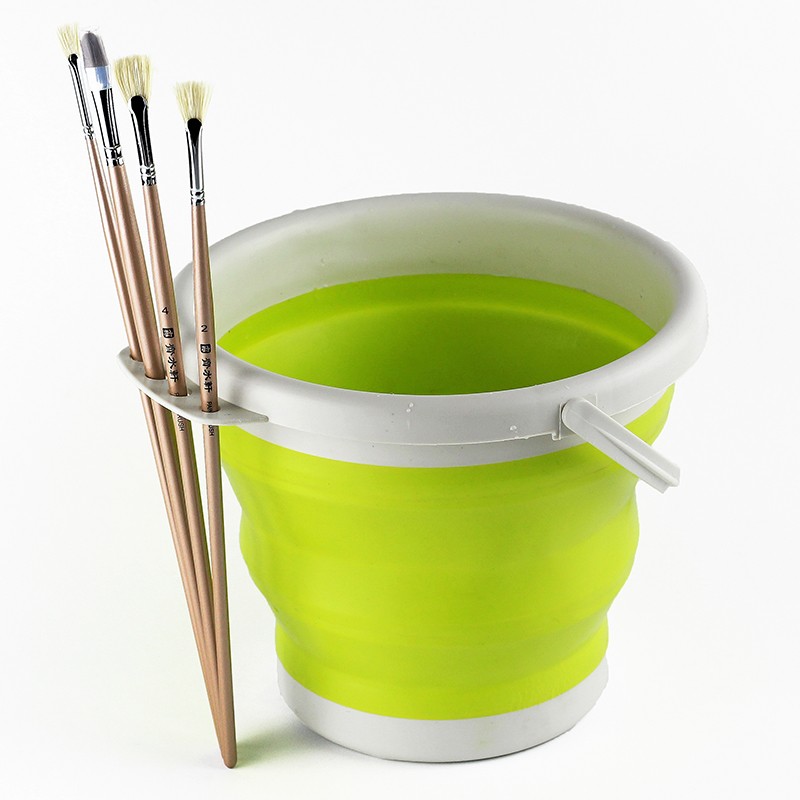 Water Powder Paint Wash Pen Barrel Silicone Shrink Barrel Folded Bucket Draw Special Fine Art Telescopic Home Portable