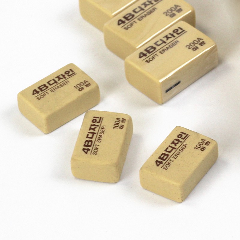 South Korean flower groom 4B eraser Super Clean Super Good Used Rubber Exam Drawing Art Exclusive Rubber Students