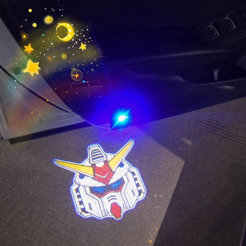 Motorised warrior driver up to joint GUNDAM machine battle charging wireless Yingbin light door inductive projection lamp-Taobao