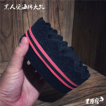 Black perm sponge hip hop explosion head care tool barbershop African dirty braid hair styling sponge