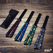 Riharajuku FOLDING POCKET COMB skull spring COMB FOLDING COMB metal spring COMB