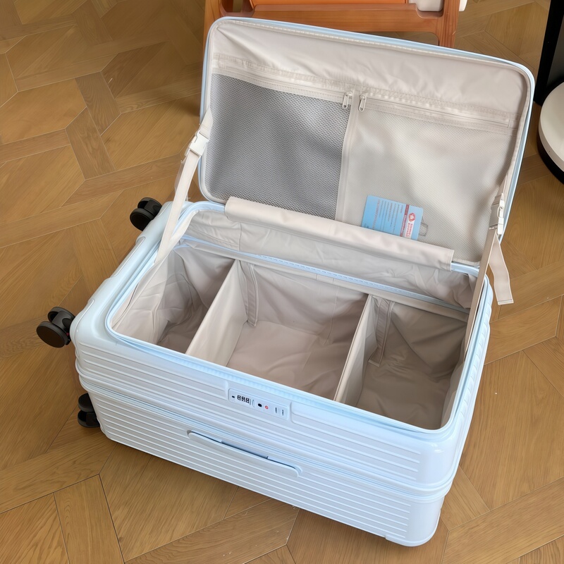 New Thickened and Durable Large-Capacity Expandable Suitcase with Side Opening for Women, Travel Checked Luggage Trolley Case for Men with Silent Wheels