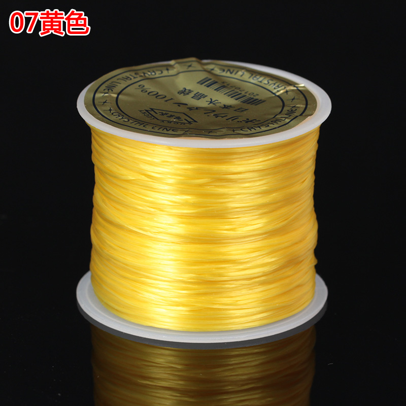 Dây đàn hồi phẳng dòng tinh thể dây đeo vòng tay hạt vòng tay dây cao su dòng dây đàn hồi mặc hạt dây dây đàn hồi khối lượng lớn - Vòng đeo tay Clasp vòng tay tinh lâm