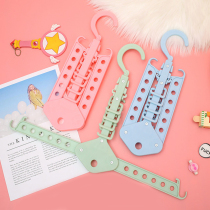 Multifunctional folding hanger storage artifact household wardrobe wardrobe space-saving finishing rack clothing hanging collar tie hanging clothing support