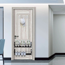 Home door shoe rack magnetic paste door rear adhesive hook non-hole storage rack dormitory nail-free hall entrance storage rack