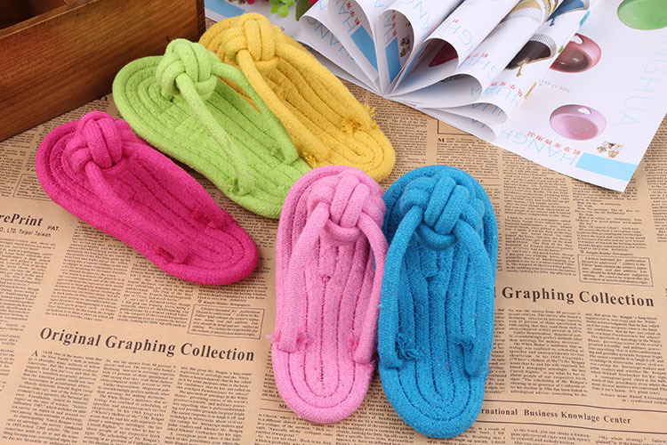 Giày dép có dây thừng hình con chuột cắn đào gấu Teddy chó con mèo và chó đồ chơi vật nuôi cung cấp màu sắc ngẫu nhiên - Mèo / Chó Đồ chơi đồ chơi cho chó cắn