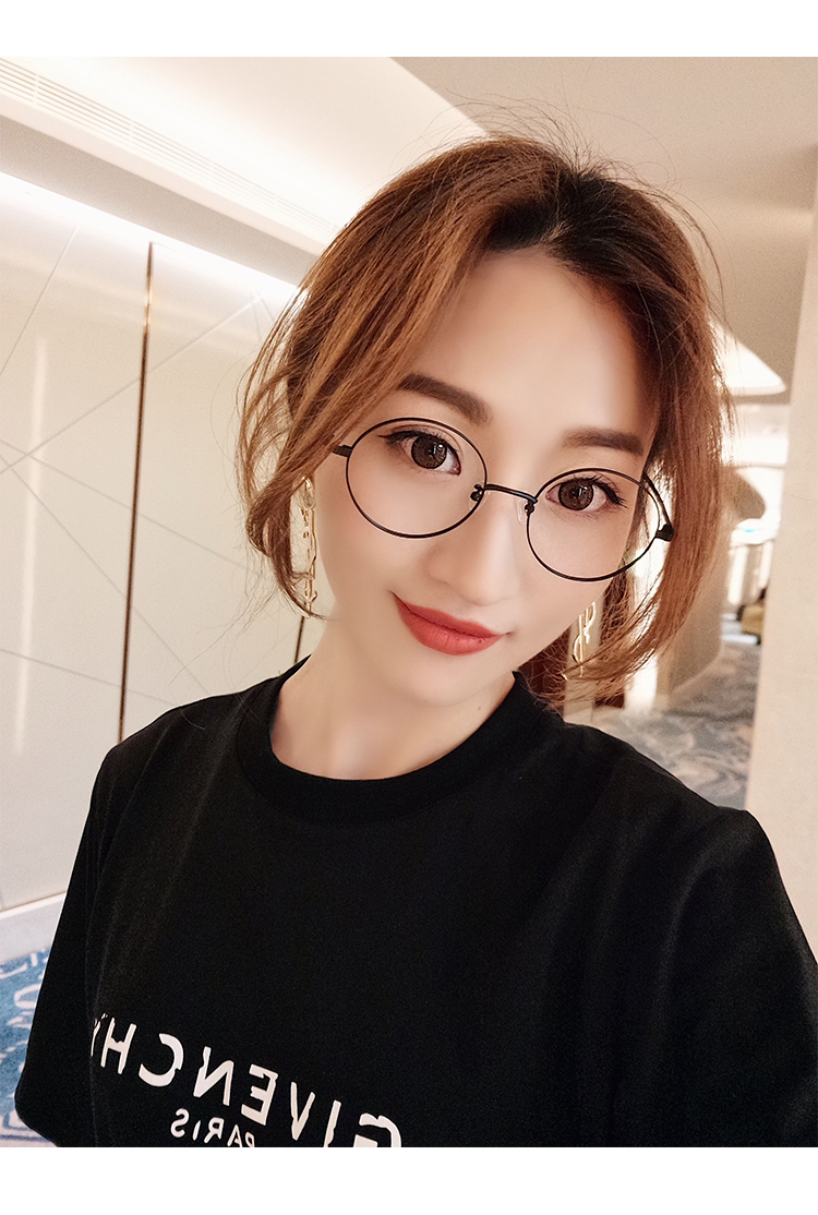 Kính Mansi khung nữ kính titan nguyên chất khung kính chống ánh sáng màu xanh kính mắt hộp retro kính nam kính gọng vuông