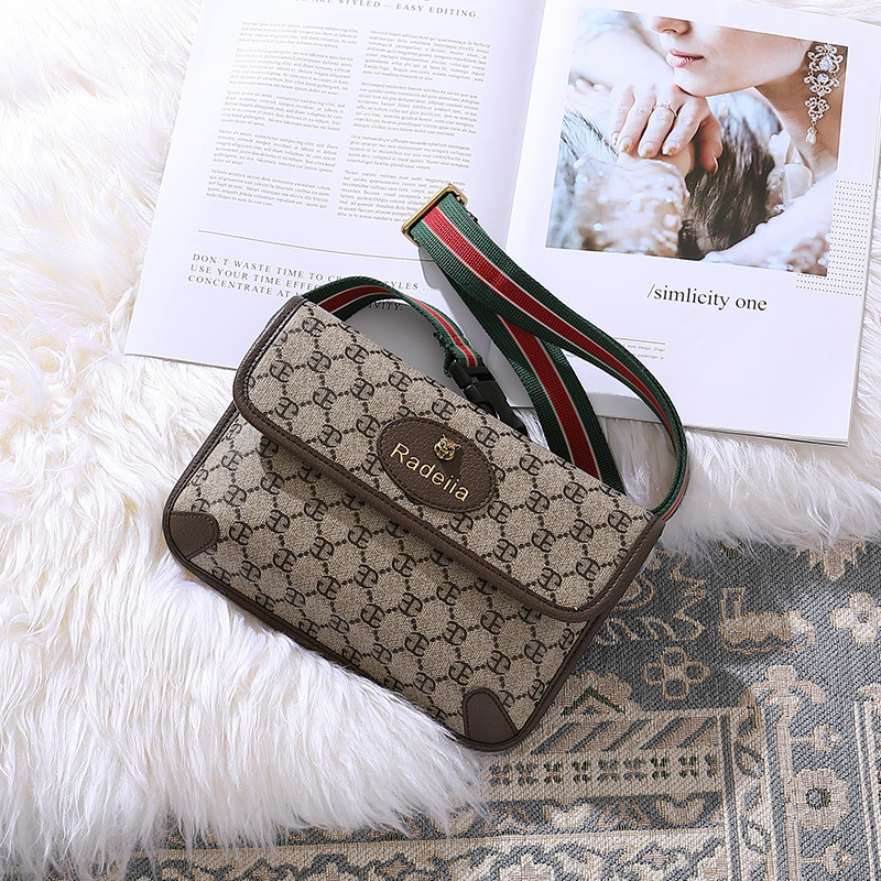 Genuine Leather Women's Bag 2022 New Style Bag for Men and Women, Personalized Fashion Retro Tiger Head Waist Bag, Chest Bag, Single Shoulder Crossbody Bag