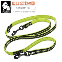 Truelove Multi -Function Dog Traction Tract Tract Tract Double Goad Tract Tract Tract Coant Dog Chain Countique Cross -Walking Dog Toven Tll2411