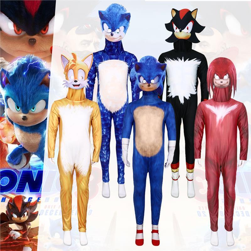 Halloween Costume Cosplay Game Role-Playing Sonic the Hedgehog Bodysuit Sonic Performance Costume Halloween Costume Cosplay Game Role-Playing Sonic the Hedgehog Bodysuit Sonic Performance Costume