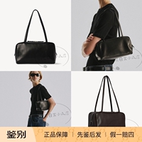 National instant delivery Japan counter The row astra bowling bag small sheepskin black/dark brown