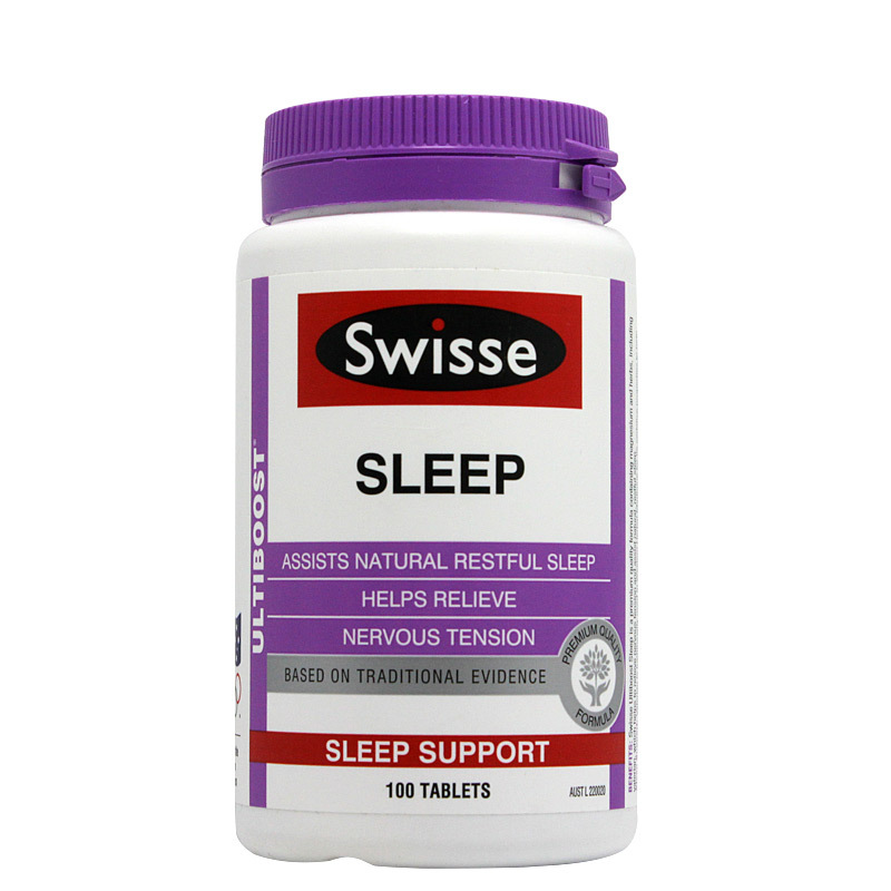 Australia Swisse Sleep Tablets Sleep Helping Tablets Improve Stress Relief, Insomnia, No Melatonin 100
