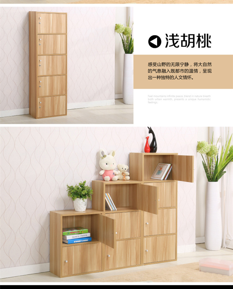 Đơn giản bốn cửa với đầy đủ tủ tủ nhỏ tủ sách trẻ em miễn phí lưu trữ kết hợp tủ tủ tủ ban công - Buồng mẫu tủ nhựa đẹp