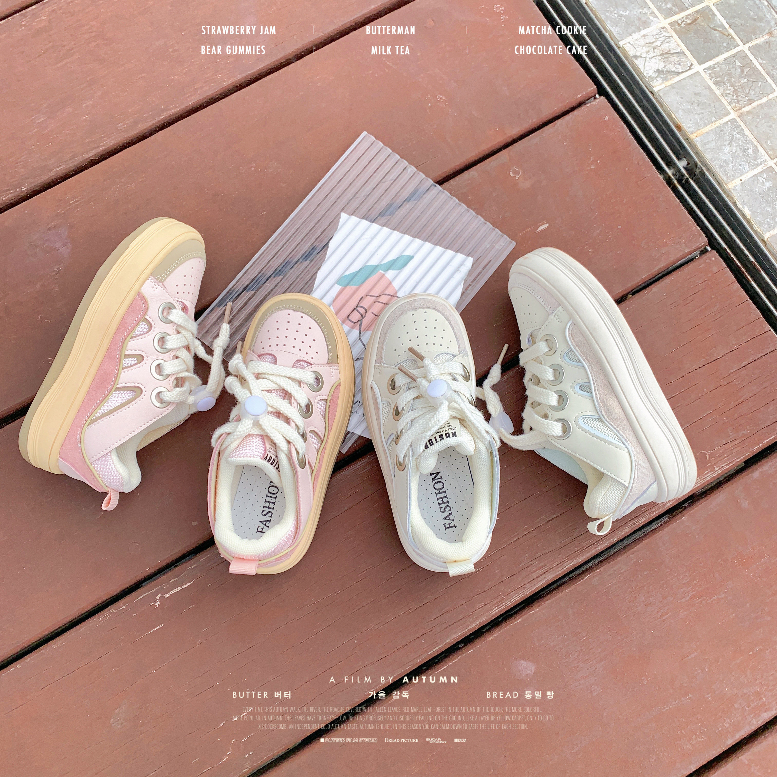 Foam home Custom children's clothing 2022 new girls Spring and autumn sneakers baby Han version casual shoes children's shoes wave