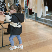 Foam foam Home Custom childrens clothing 2021 new children Collared Down Clothing Girl Winter Shorts Jacket Baby Winter Clothing