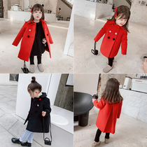 Girls Korean New Year Wing Coat Baby Red Coat Children Thick Warm Winter Dress