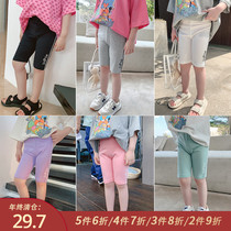 Little pudding baby baby childrens clothing 2021 girls pants shorts childrens foreign riding knickers pants baby Summer leggings thin