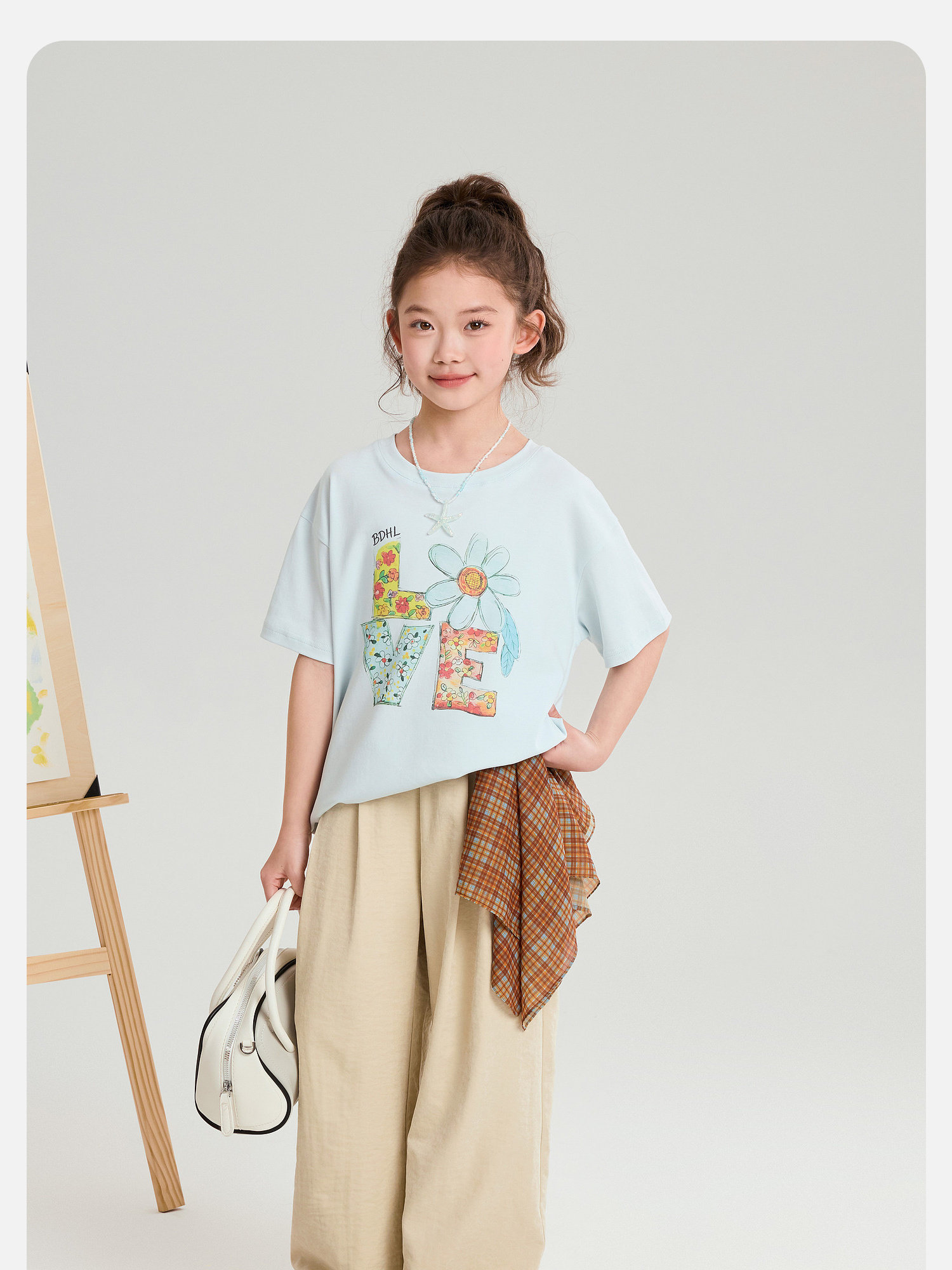 Pudding Haru Children's Clothing Girls' 2.0 Milk Pants 2026 Summer Lightweight Mosquito-Proof Casual Pants Children's Comfortable Long Pants — 52