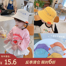 Foreign atmosphere joyful leisure fishermans hat baby cute thin basin hat girl Spring and Autumn Travel sun sun hat