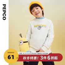 Little Pig Banner Childrens Clothing 2021 Spring and Autumn New Childrens Long Sleeve T-shirt Top Boy Collar Wirt