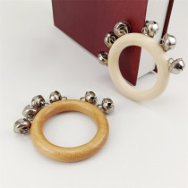 Baby toy hand rattle log puzzle early education 6-12 months baby grasping Orff musical instrument soothing toy