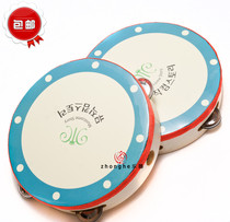 Export goods Korean style extra large 20cm diameter tambourine childrens musical instrument rattle musical instrument toy Orff