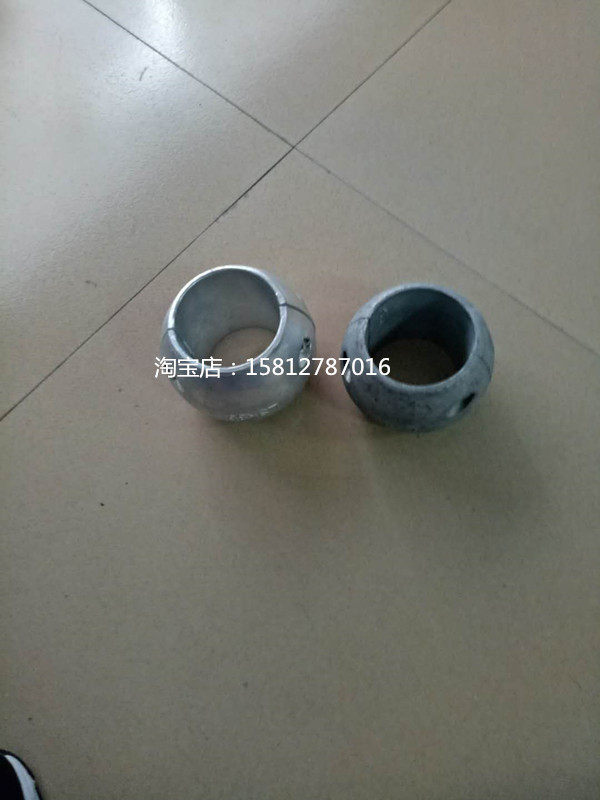 Marine anti-corrosion zinc block Sacrificial anode Tail shaft zinc ball Yacht straight shaft Zinc ball Marine tail straight shaft Zinc ball