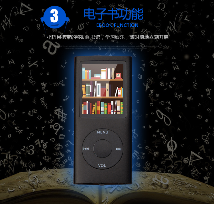 Mp3mp4 Walkman Phiên bản dành cho sinh viên Nhỏ P3 di động nữ giá rẻ Slim MP5mp6mp4 Đọc tiểu thuyết - Máy nghe nhạc mp3 