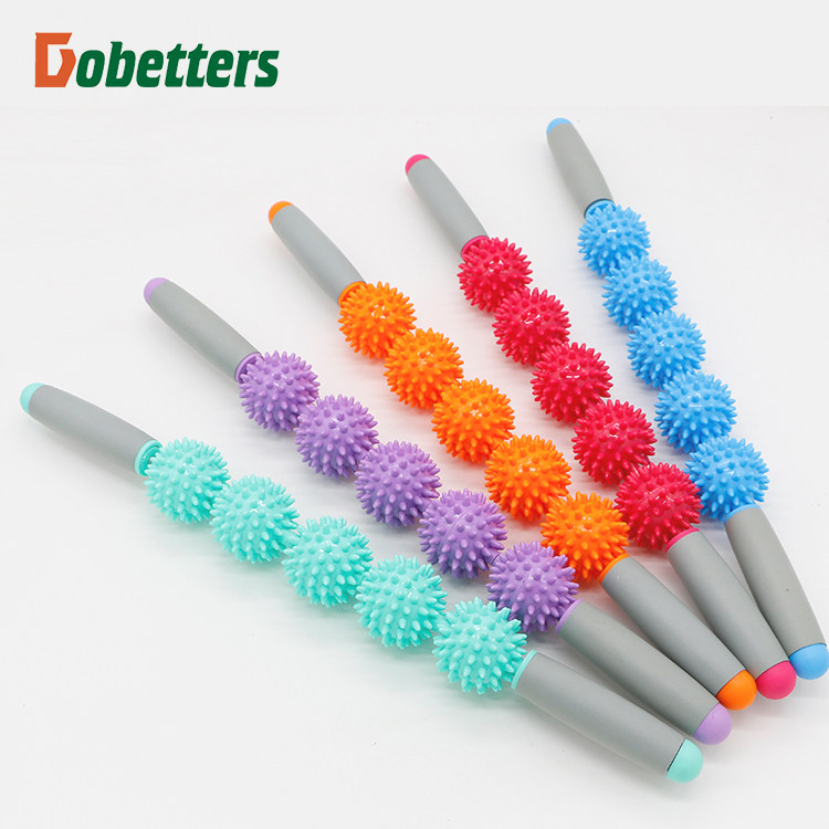 Relax muscle massage stick sports massage stick hedgehog ball sports roller yoga column fitness sports fascia stick