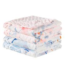 gb good baby beanie blanket baby soothing blanket baby double air conditioning blanket children spring and summer beanie thin quilt