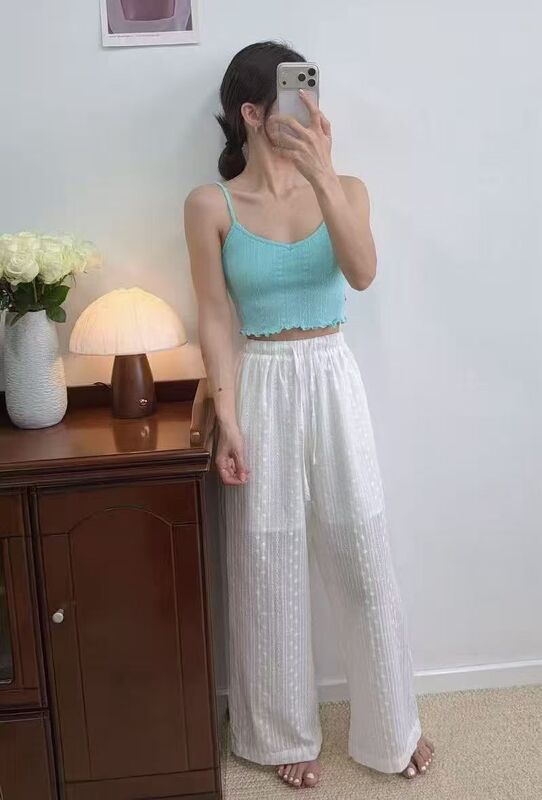 New Product: Advanced Jacquard Single-Shoulder Yoga Fitness Ribbed Tank Top with Chest Pads, Non-Returnable