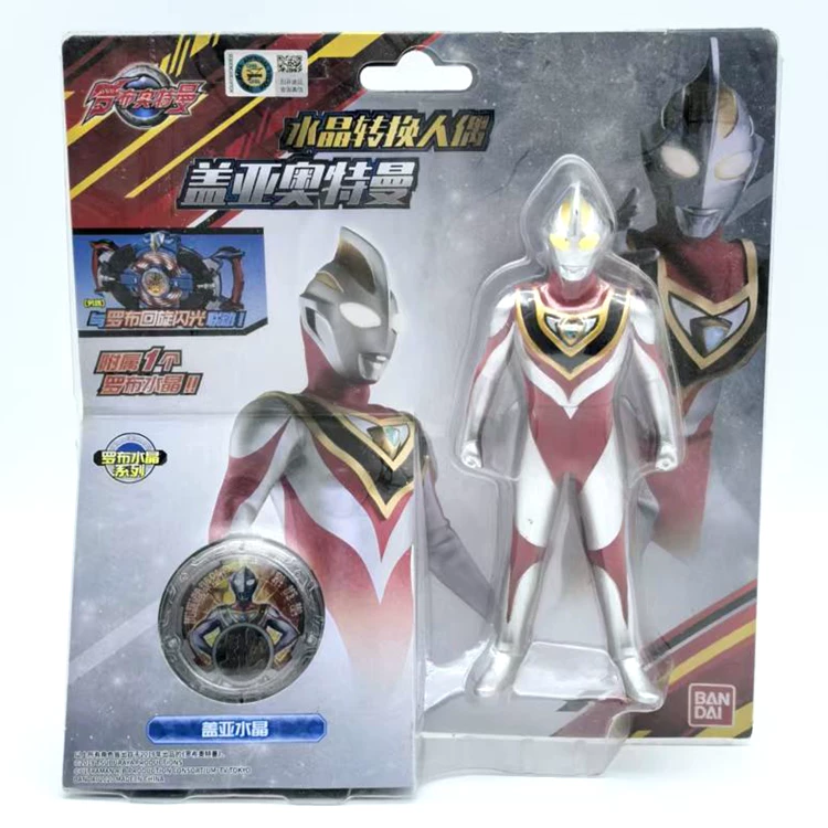 Bandai, Ultra, Ultraman Tiga, мигающая кукла из мягкой резины, капсула, игрушка