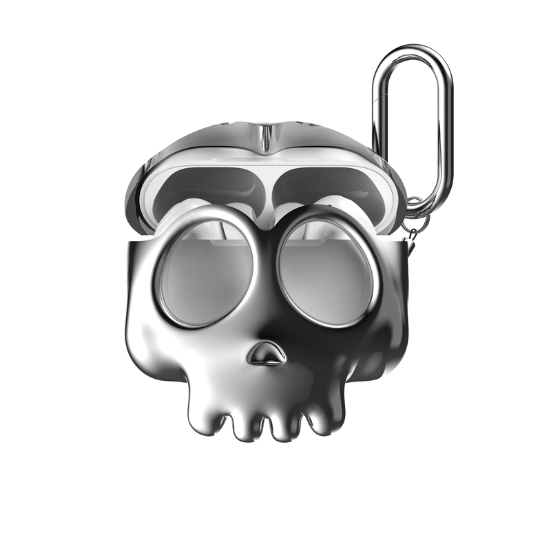 :Blacktime · 【New Product】Original Skull Head AirPods Earphone Case【Electroplated Silver】Pro1/2 Pro3 4Th Generation :Blacktime · 【New Product】Original Skull Head AirPods Earphone Case【Electroplated Silver】Pro1/2 Pro3 4Th Generation