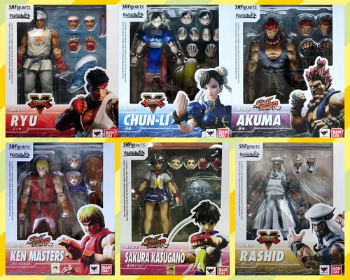 Spot Bandai Shf Street Fighter 5th Street Fighter Chunlong Ken Ken Ken Rahid Spring Sakura Sakura