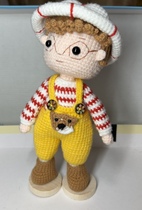 Hand knitted DIY crochet material package couple doll girlfriend gift to relieve boredom and decompression doll pendant