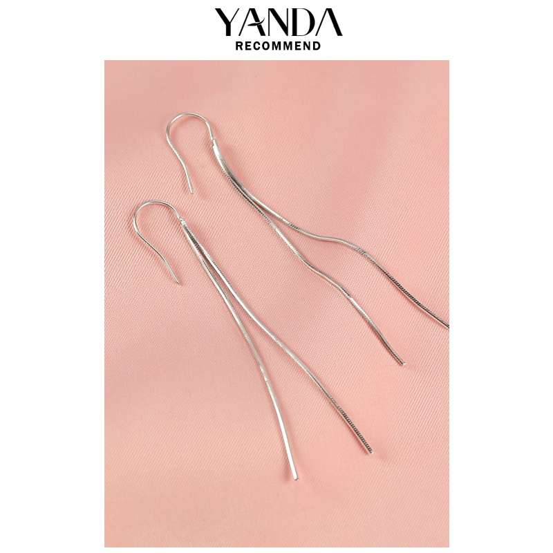 Stunning 925 pure silver snake bone ear necklace woman little fresher ear necklace 2020 new tide gas 100 hitch in silver ear decoration