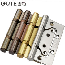 Good silent stainless steel mother-in-law hinge door bearing letter hinge 4-inch thickened slot-free wooden door hinge