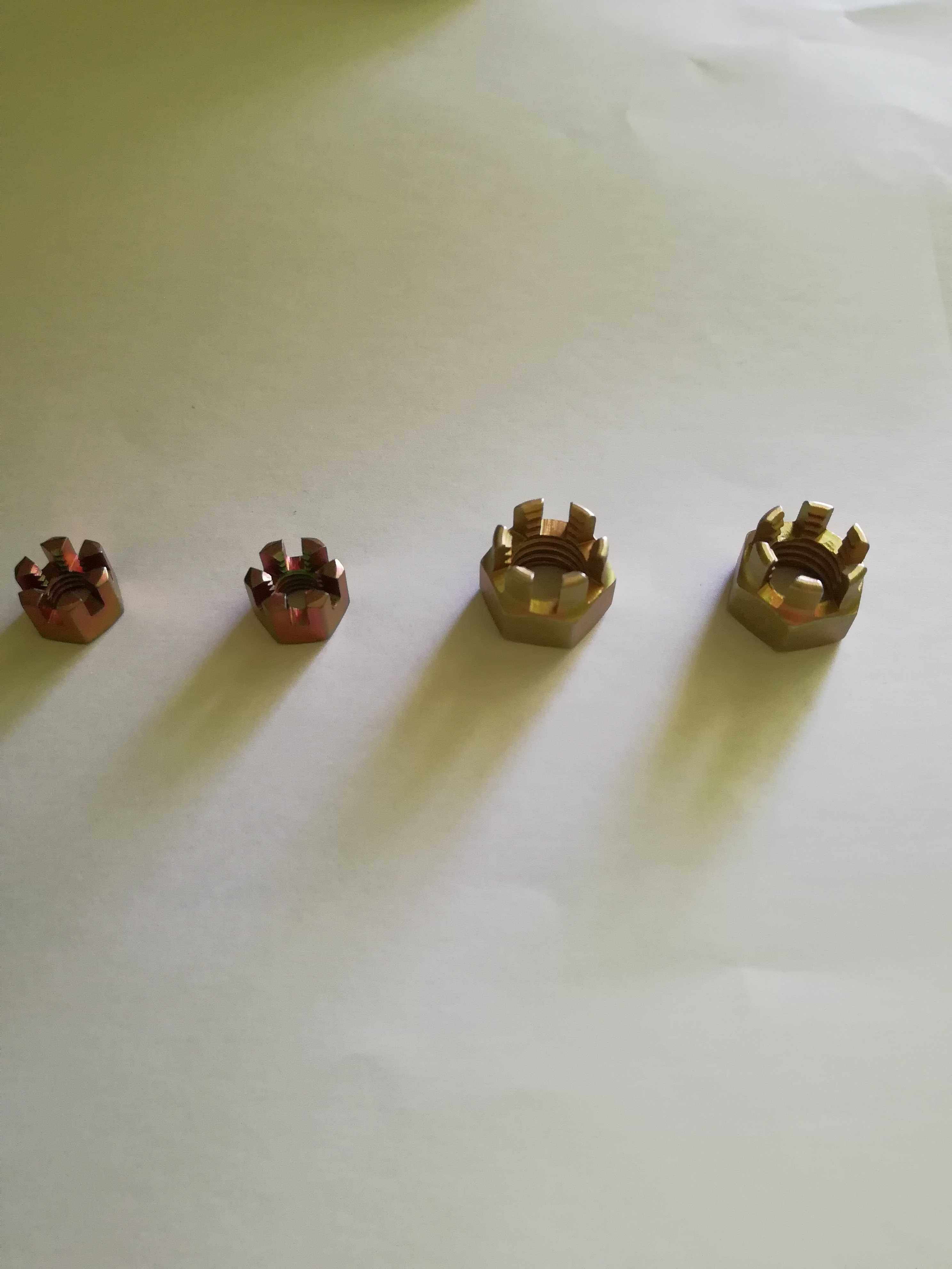 HB1-402 hexagonal groove type thick nut aviation standard piece navigation mark nut