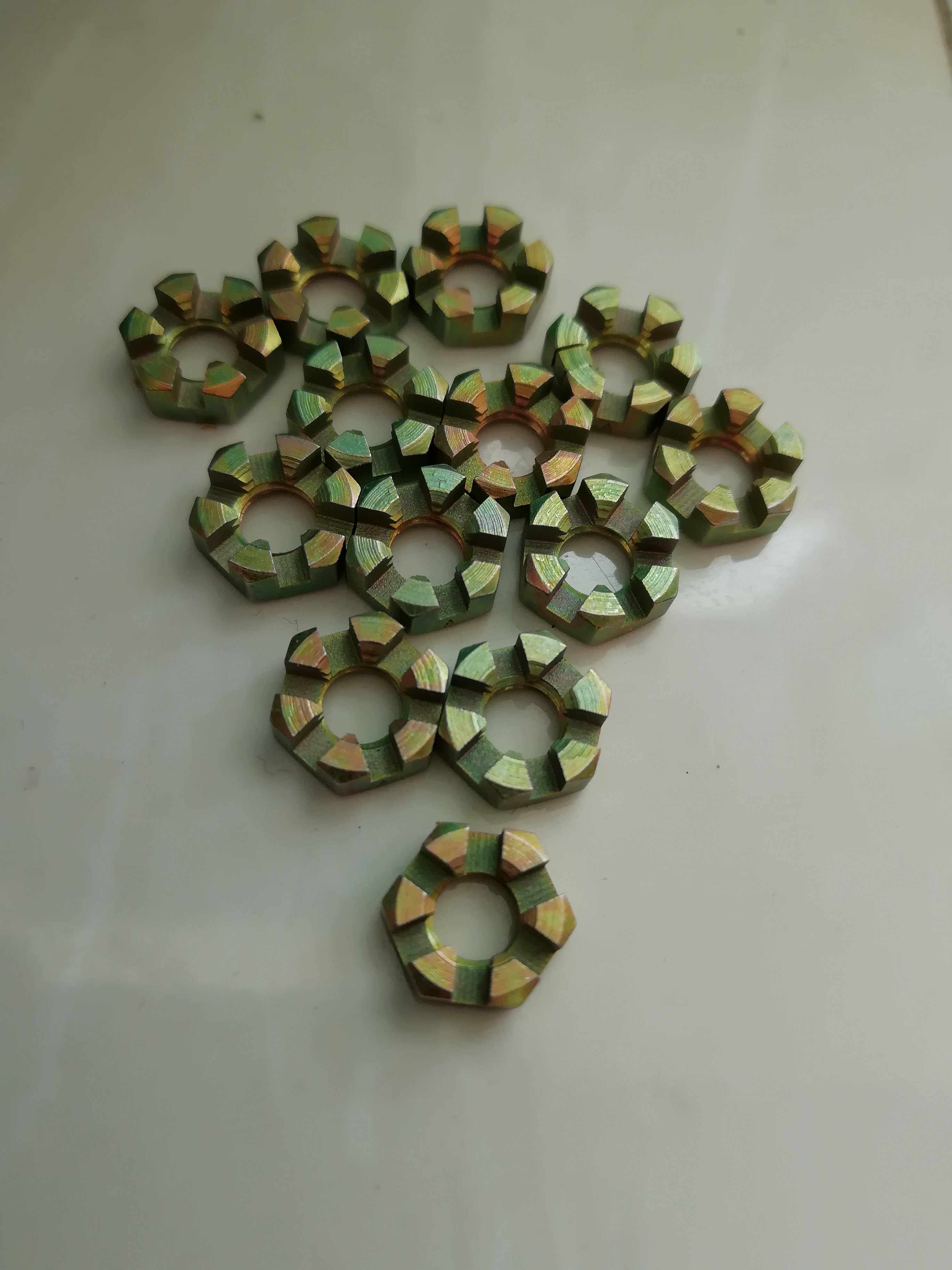 HB1-404 Hexagon Groove Type Flat Nut Aviation Standard Piece