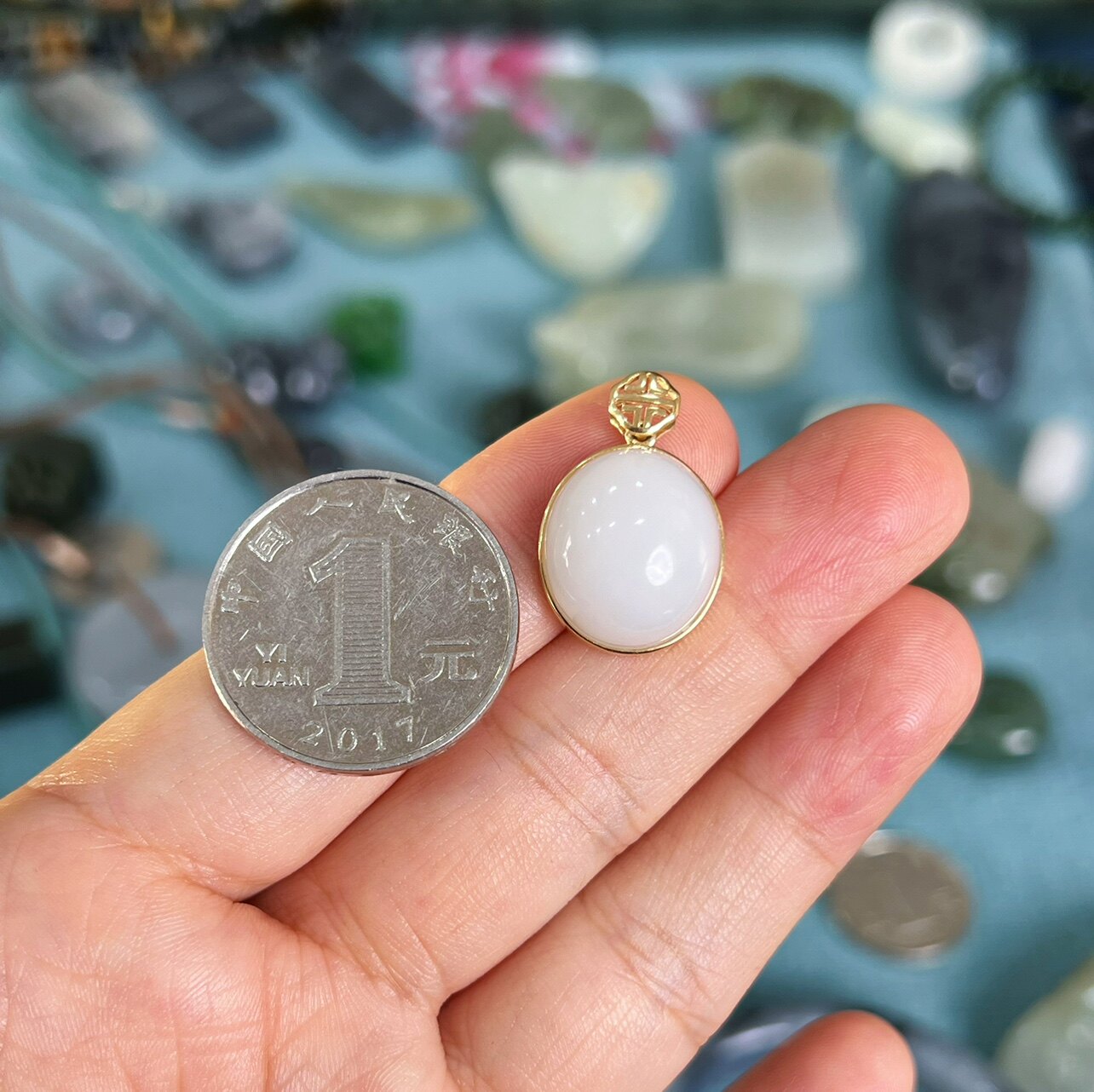 High-quality No Optimization of Xinjiang and Tian Yuseed Egg Noodles 18k Gold Mosaic 4 26 gr has been sold-Taobao