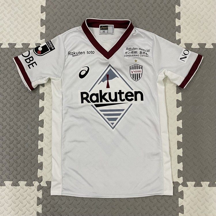 ヴィッセル Kobe 2022 Kobe Victory Boat away white football jersey Japanese J League jersey number