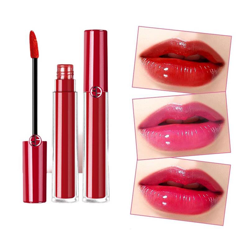 Not off color lip glazed waterproof not to drop color moisturizing moisturizing moisturizing lip gloss red female parity substitute for big cards 