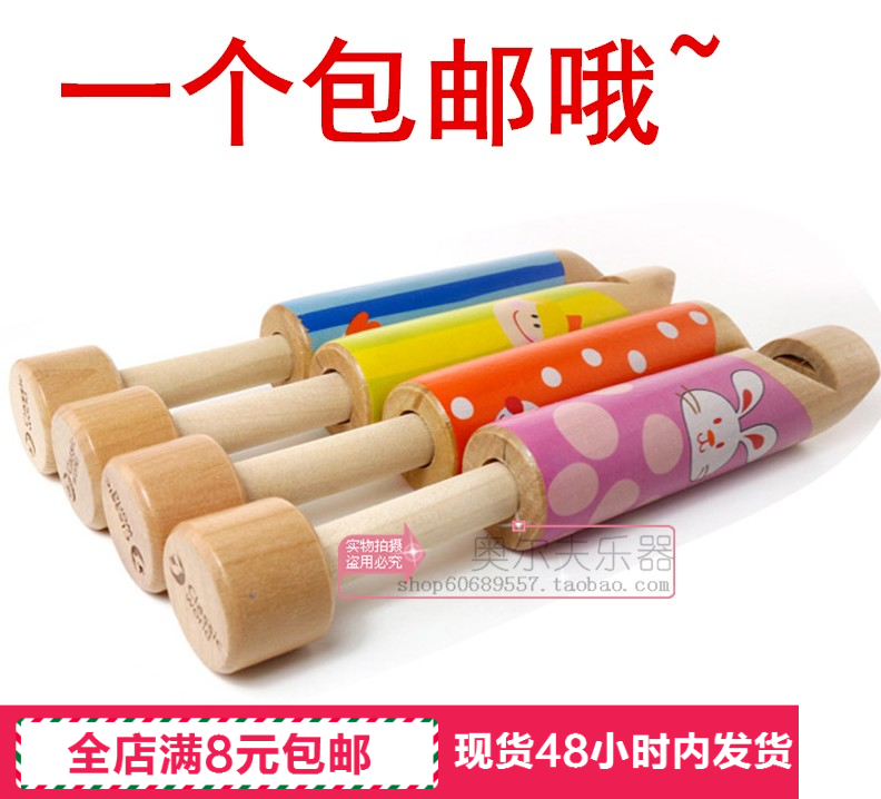 Germany can come to race wooden mass Cartoon big number telescopic whistleblowing whistle-whistle baby beginner blown musical instrument toy