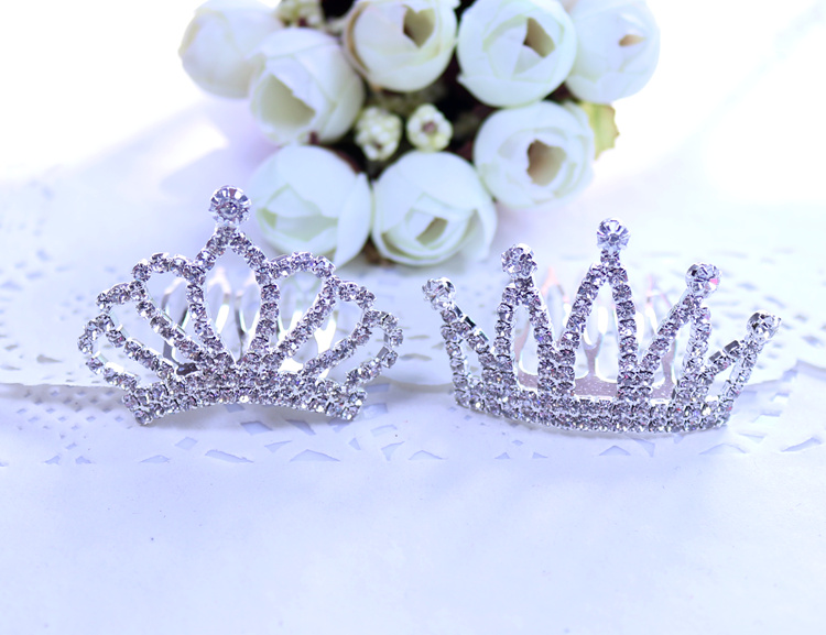 Hàn Quốc phụ kiện tóc trẻ em mũ đội đầu rhinestone vương miện chèn công chúa kim loại hoa đầu mô hình phổ biến cô gái kẹp tóc mô hình kim cương tốt - Phụ kiện tóc phụ kiện tóc gần đây