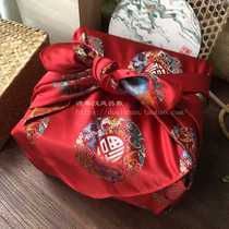 New wedding baggage new wedding bride bride dowry supplies baggage quilt red festive Chinese style