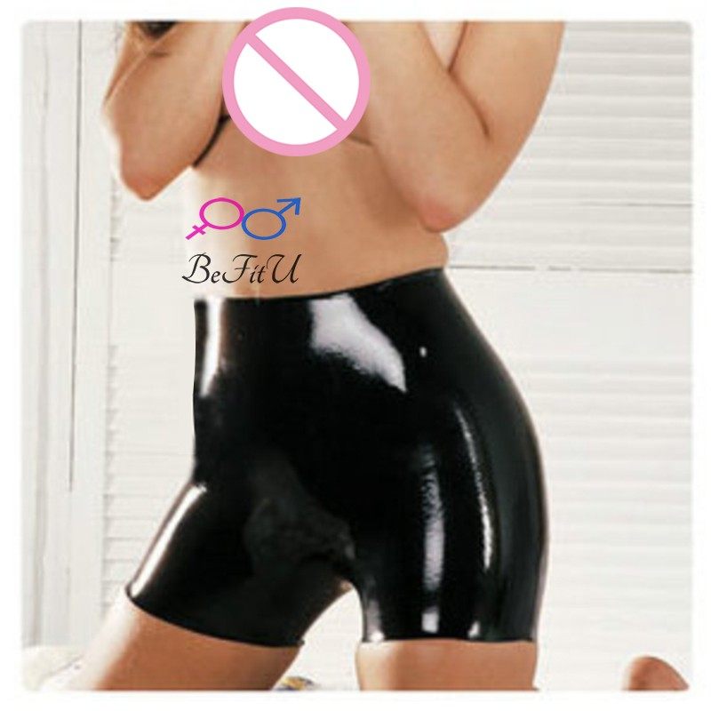 Latex underwear one piece seamless boxer shorts sexy tight swimming trunks new version of diving airtight underwear