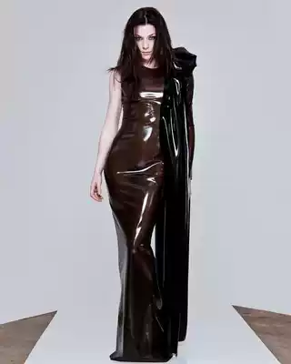 New natural latex long skirt long shawl beautiful dress dress special