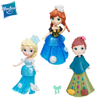 Childrens treasure ice and snow chic girl series Mini characters rotating princess Aisha Anna Xuebao Puppet Toys