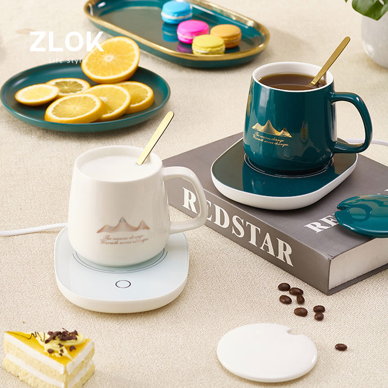55 degree thermal cup heating cup automatic power outage gravity thermostat home milk heater office warming cup