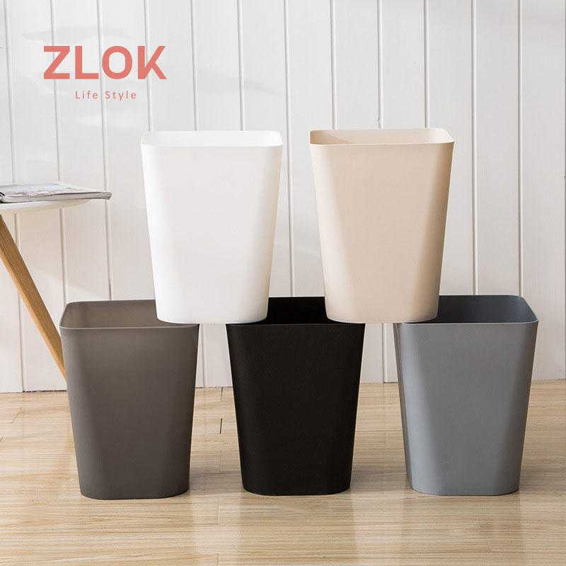 Simple Nordic INS trash can square European home living room dressing room uncovered small large office basket